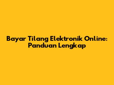Bayar Tilang Elektronik Online: Panduan Lengkap
