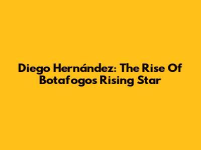 Diego Hernández: The Rise Of Botafogo's Rising Star