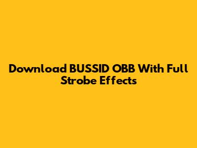 Download BUSSID OBB With Full Strobe Effects