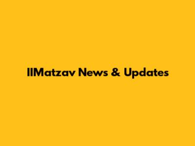 IIMatzav News & Updates
