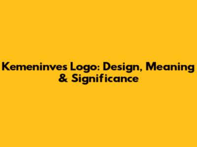 Kemeninves Logo: Design, Meaning & Significance