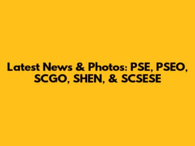 Latest News & Photos: PSE, PSEO, SCGO, SHEN, & SCSESE