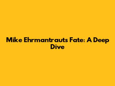 Mike Ehrmantraut's Fate: A Deep Dive