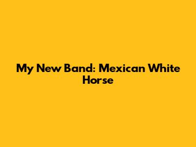 My New Band: Mexican White Horse