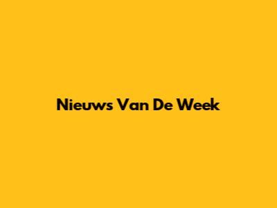 Nieuws Van De Week