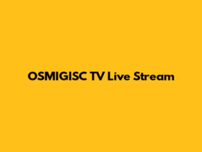 OSMIGISC TV Live Stream