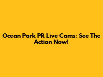 Ocean Park PR Live Cams: See The Action Now!