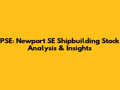 PSE: Newport SE Shipbuilding Stock Analysis & Insights