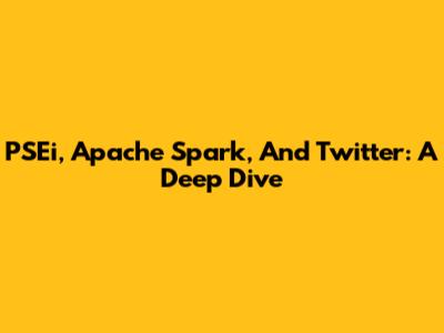 PSEi, Apache Spark, And Twitter: A Deep Dive