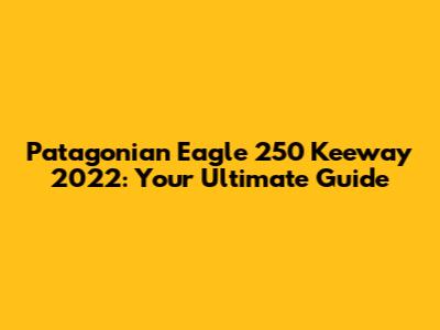 Patagonian Eagle 250 Keeway 2022: Your Ultimate Guide