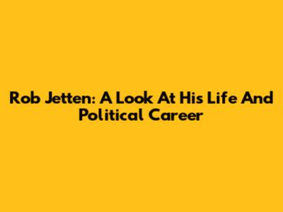 Rob Jetten: A Look At His Life And Political Career