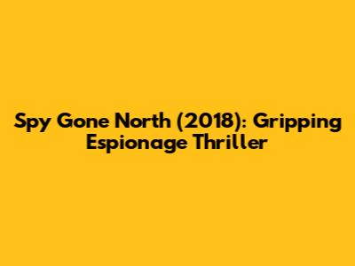 Spy Gone North (2018): Gripping Espionage Thriller
