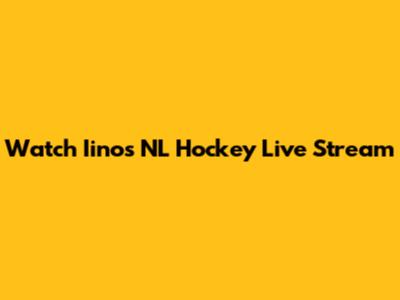 Watch Iinos NL Hockey Live Stream